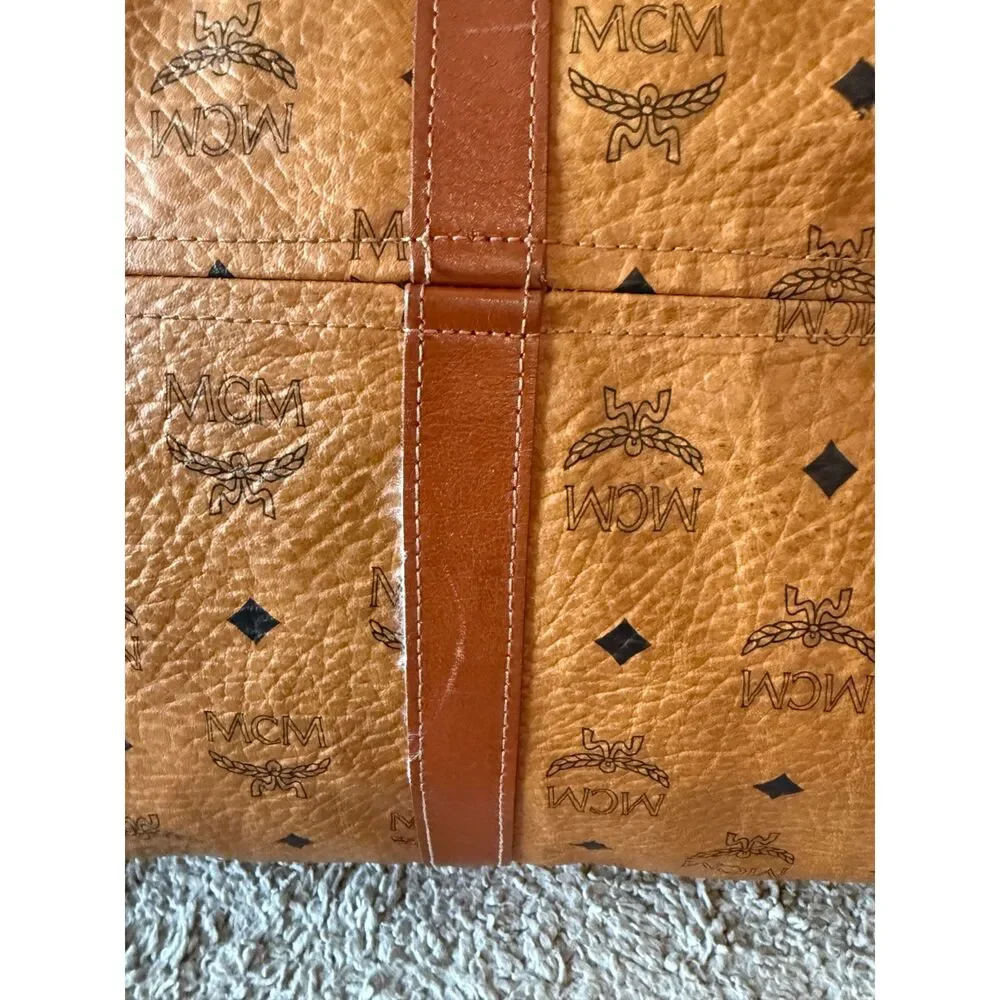 EUC MCM XL Weekender Travel Duffel Bag